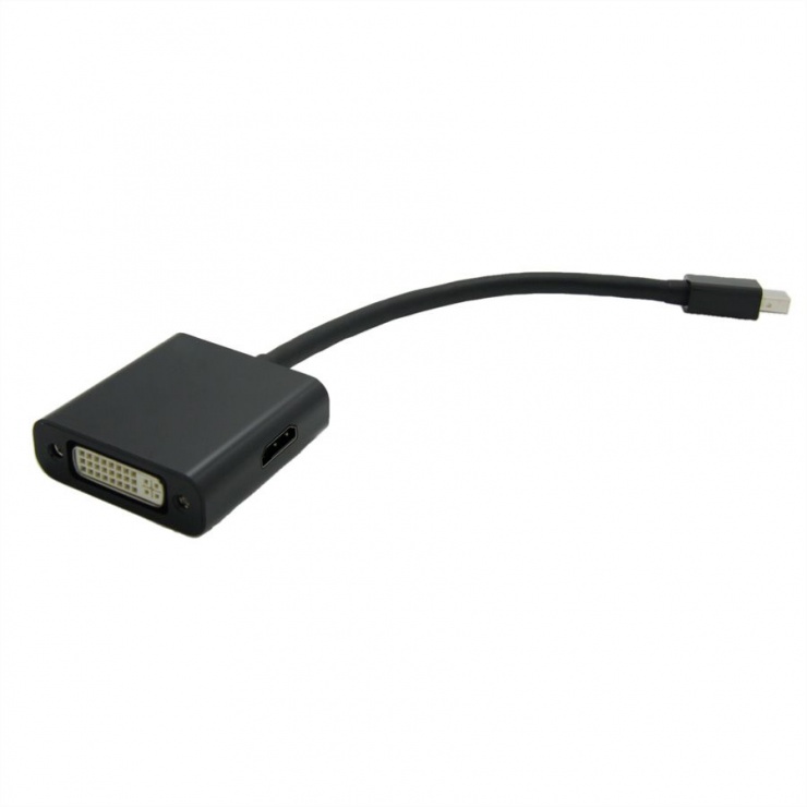Adaptor Mini DisplayPort la DVI/DP/HDMI T-M, Value 12.99.3150 conectica.ro