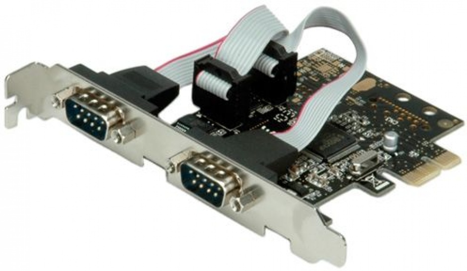 PCI Express la 2 porturi Serial RS-232 D-Sub 9 pini, Value 15.99.2118 conectica.ro