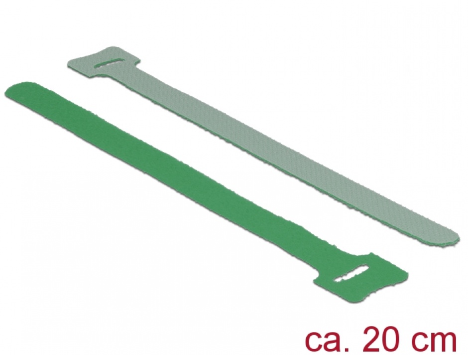 Cureluse cu arici verzi 200 mm x 12 mm 10buc, delock 18693