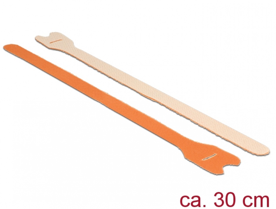Cureluse cu arici portocalii 300 mm x 12 mm 10buc, delock 18697