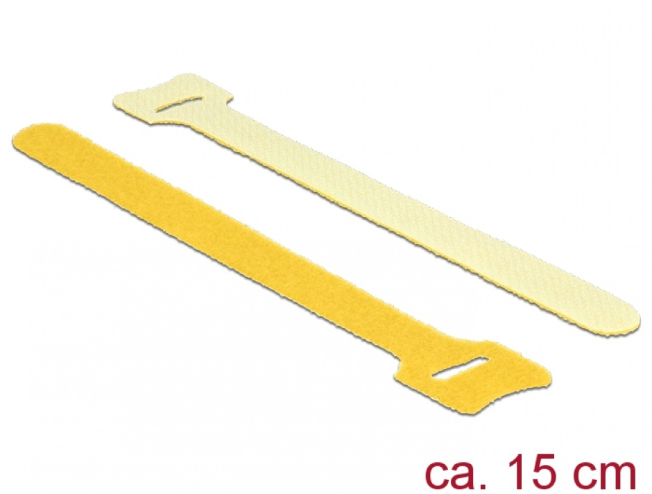 Cureluse cu arici galbene 150 mm x 12 mm 10buc, delock 18698