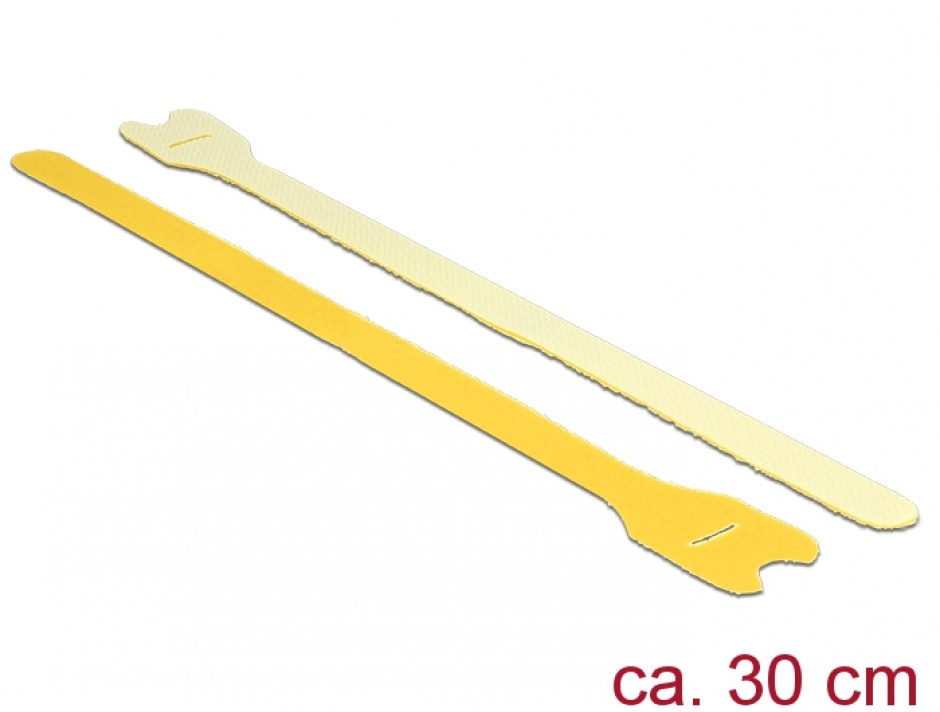 Cureluse cu arici galbene 300 mm x 12 mm 10buc, delock 18700