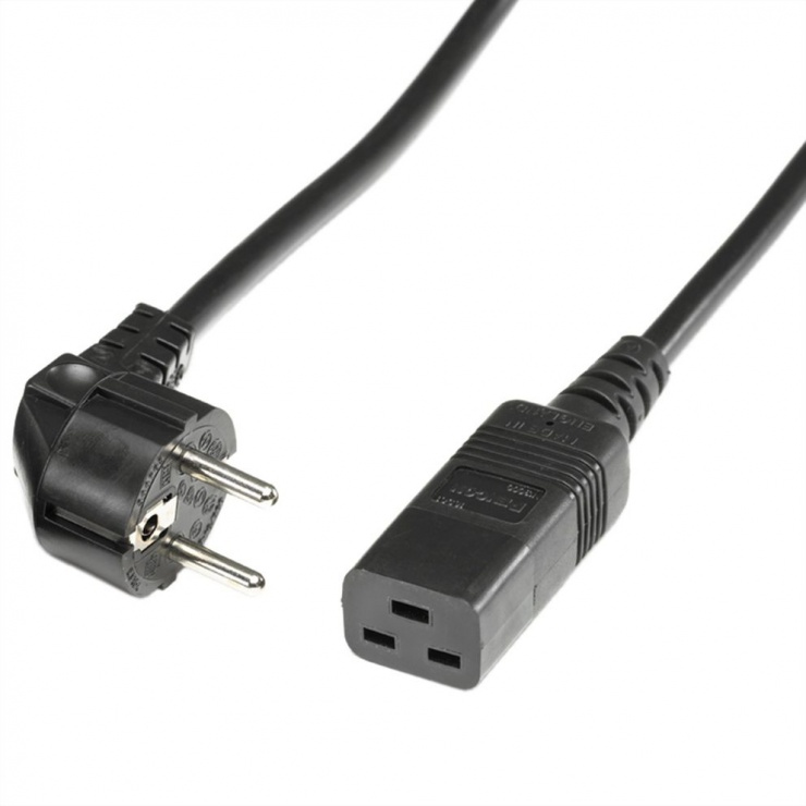 Cablu alimentare IEC320 – C19 16A 2m, Roline 19.08.1552 16A