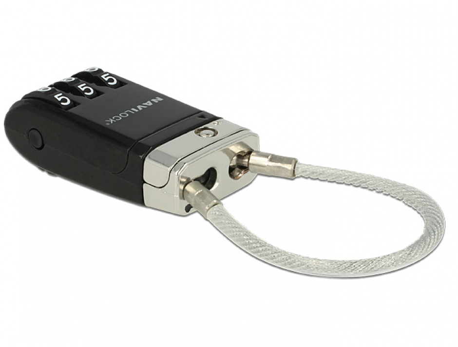 Cablu pentru blocarea portului USB cu cifru, Navilock 20647 imagine noua