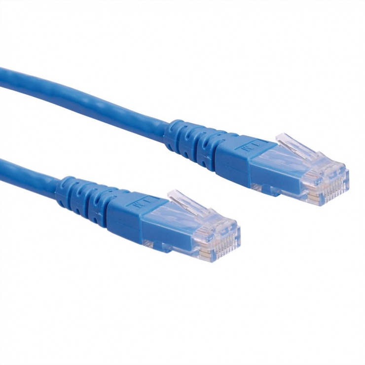 Cablu retea UTP Cat.6 0.3m Albastru, Roline 21.15.1514 conectica.ro
