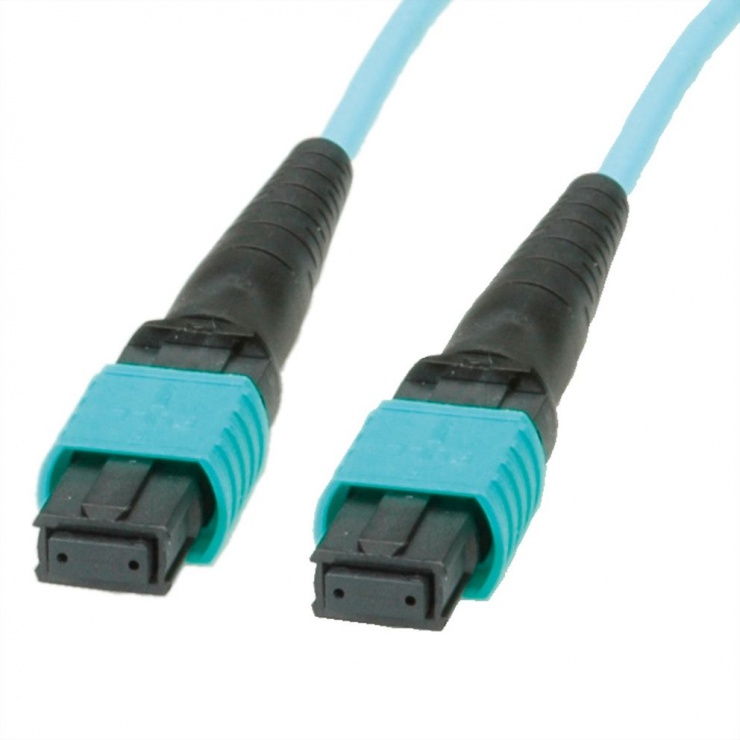 Cablu fibra optica MPO Trunk 50/125µm OM3 MPO/MPO 5m, Roline 21.17.0305 imagine noua