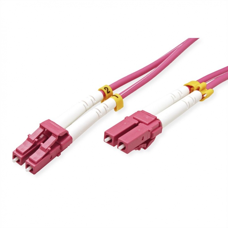 Cablu fibra optica LC-LC OM4 duplex multimode 1m, Value 21.99.8751 1m