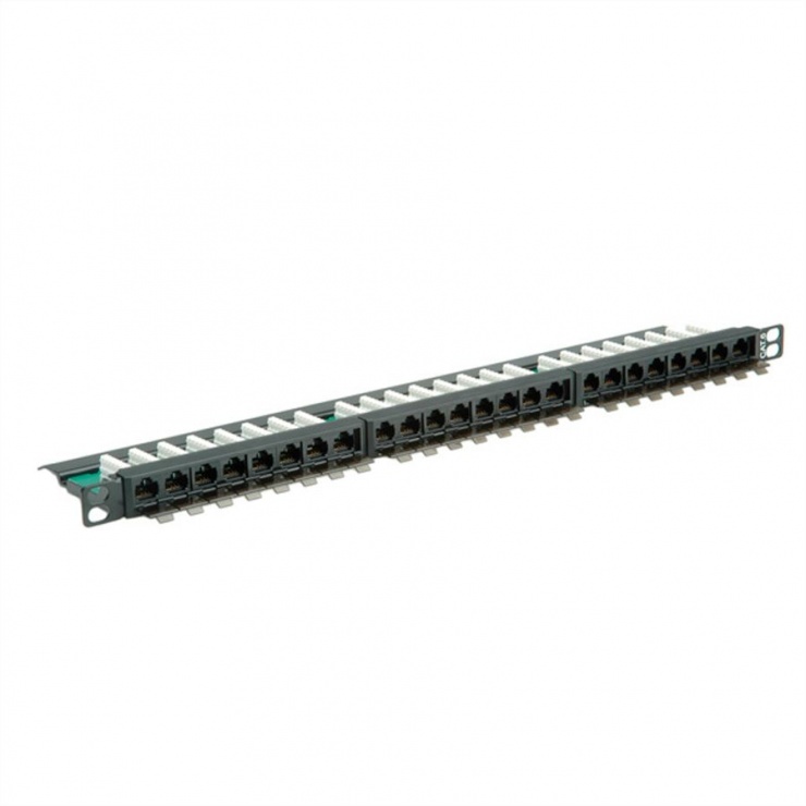Patch panel utp cat.6 24 porturi 0.5u, roline 26.11.0372