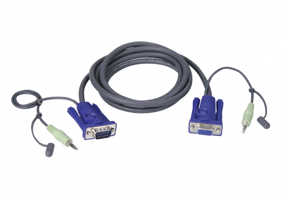 Cablu VGA cu Audio 1.8m, Aten 2L-2402A ATEN 1.8m imagine 2022 3foto.ro