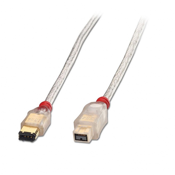 Cablu FireWire Premium 9 pini la 6 pini 4.5m, Lindy L30768 4.5m imagine noua 2022