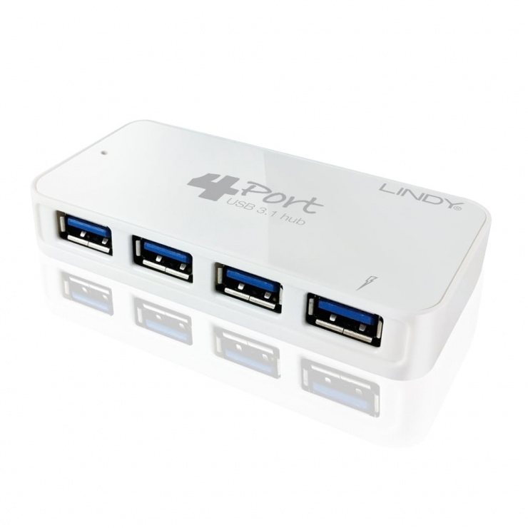Hub 4 porturi USB 3.1 Gen 1, Lindy L43168 imagine noua