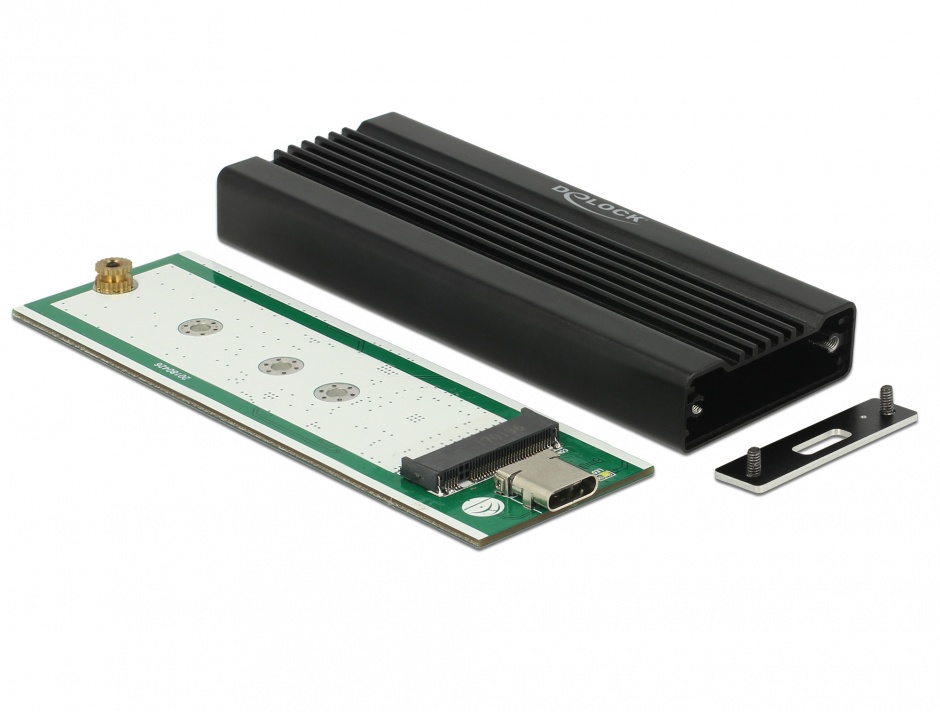 Rack extern pentru M.2 NVMe PCIe SSD la USB-C 3.1 Gen 2, Delock 42600 conectica.ro