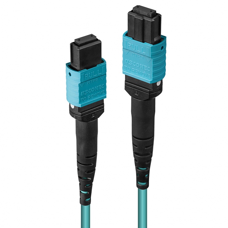 Cablu fibra optica MPO 50/125µm OM3 Method A LSOH 150m, Lindy L46985 imagine noua