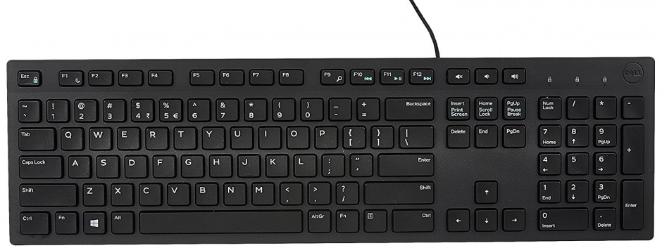 Tastatura multimedia KB216 USB Negru, Dell 580-ADHK imagine noua