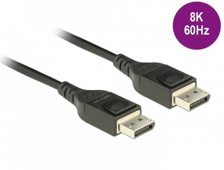 Cablu optic activ displayport v1.4 8k@60hz/4k@240hz t-t 20m, delock 85824