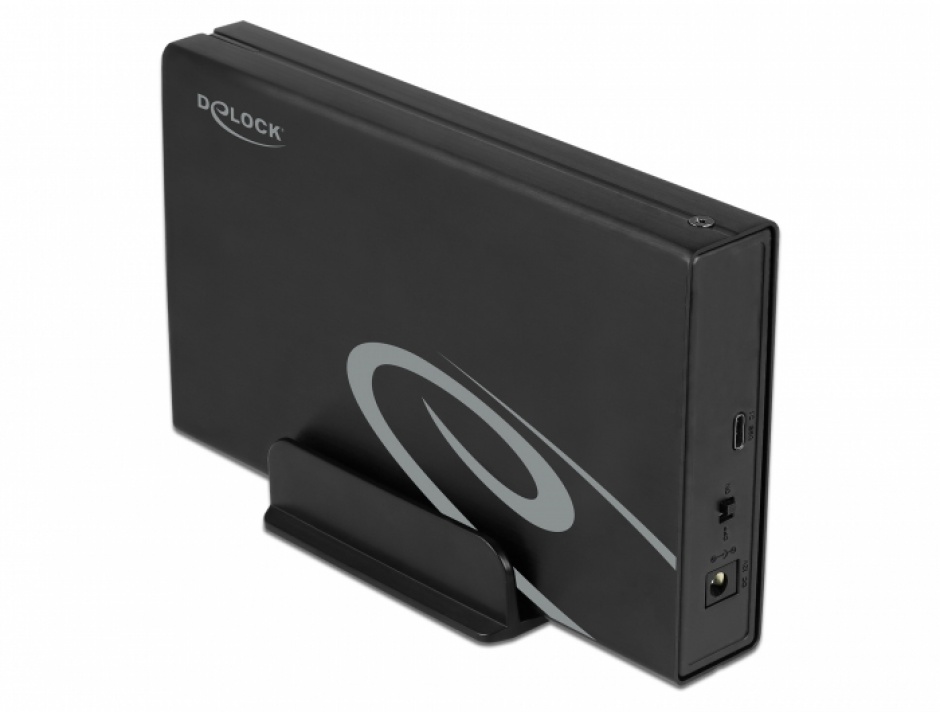 Rack extern USB 3.1-C pentru 3.5″ SATA HDD, Delock 42627 conectica.ro