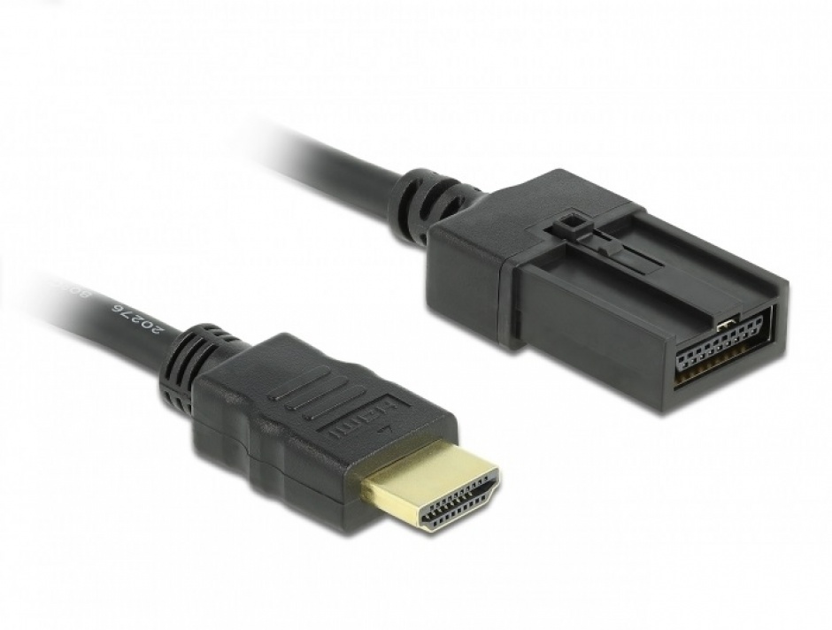 Cablu automotiv hdmi-a 4k30hz la hdmi-e t-t 3m negru, delock 85288
