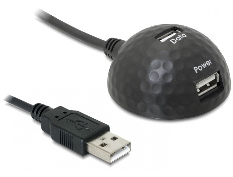 Hub/Docking 2 porturi USB 2.0 extern 1.8m, Delock 61542