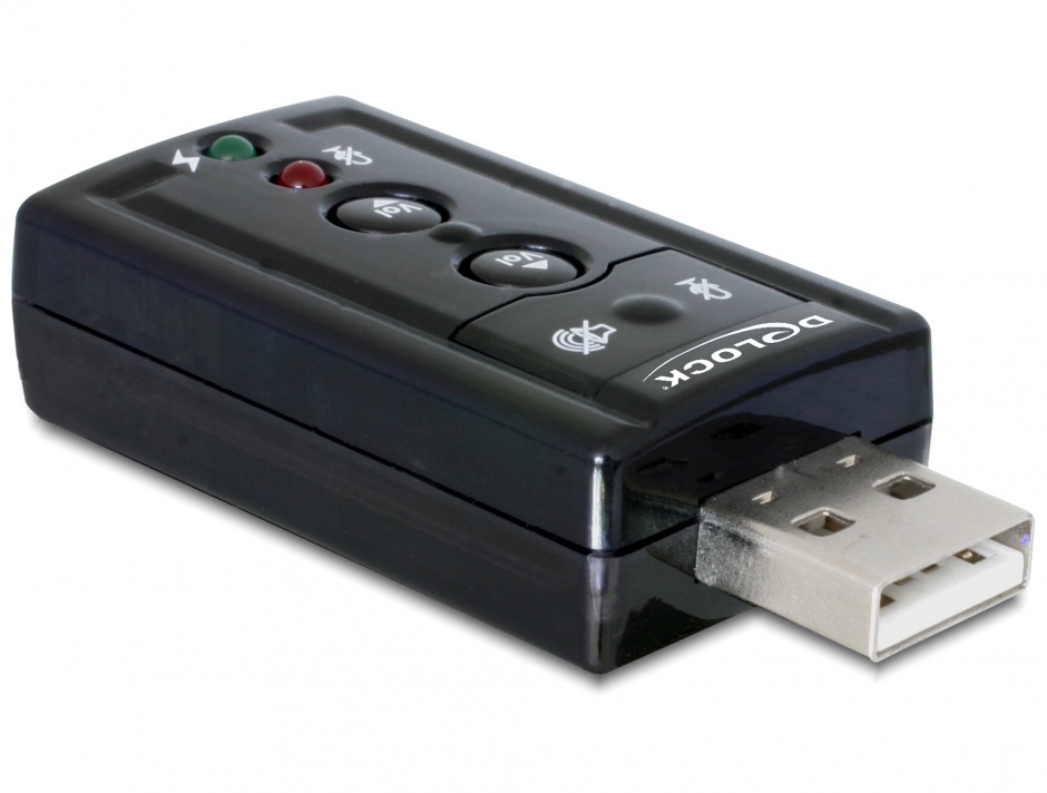 Placa de sunet USB, 7.1, Delock 61645 conectica.ro