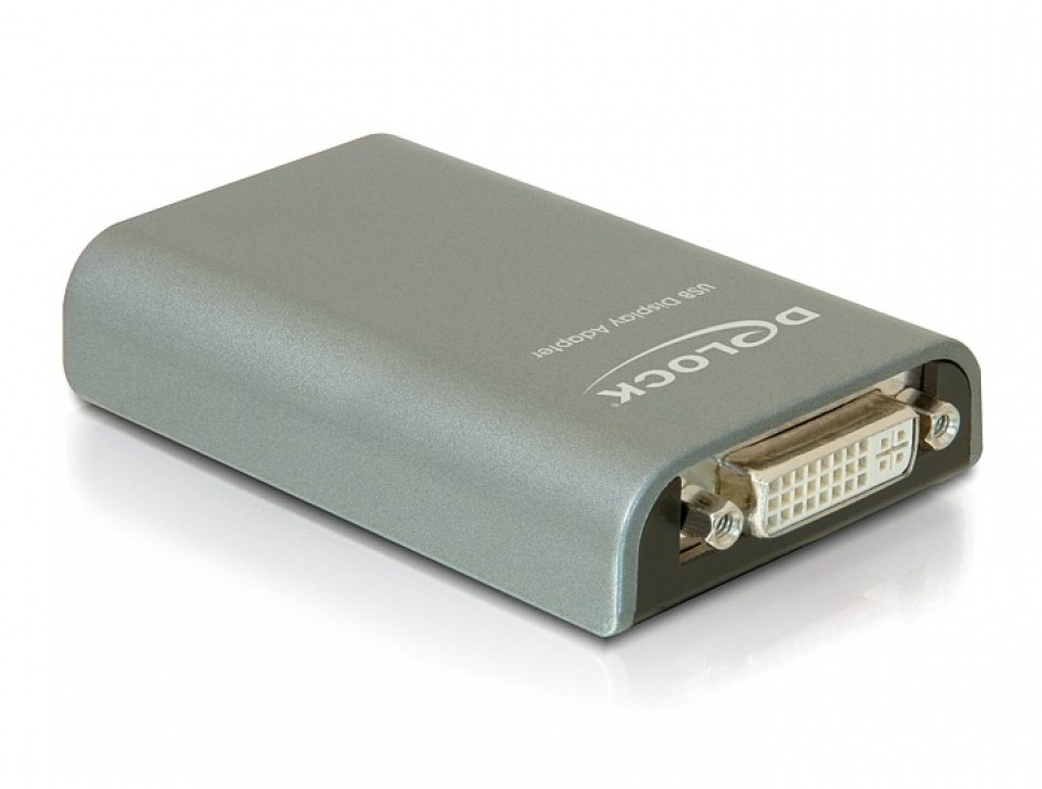 Adaptor USB 2.0 la DVI/VGA/HDMI, Delock 61787 conectica.ro