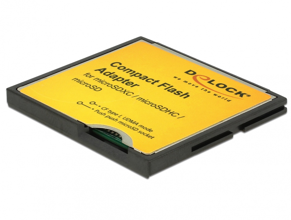 Adaptor Compact Flash tip I la Micro SD, Delock 61795 conectica.ro