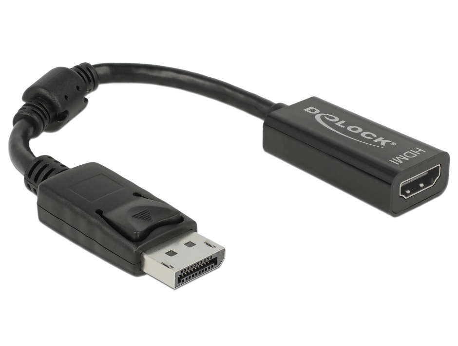 Adaptor DisplayPort la HDMI T-M pasiv Negru, Delock 61849 imagine noua