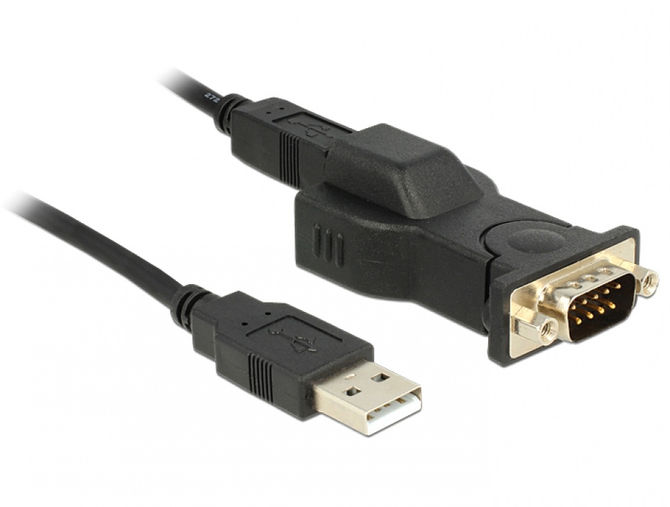 Adaptor USB la Serial RS232, Delock 62589 conectica.ro
