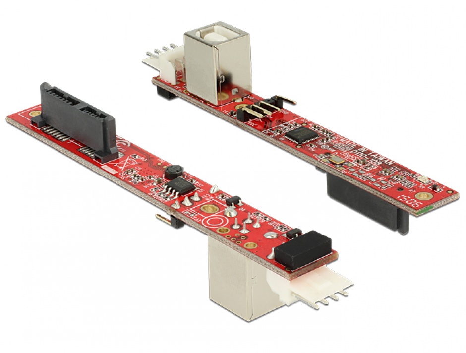 Convertor Slim SATA 13 pini la USB 2.0-B, Delock 62651 2.0-B imagine noua 2022
