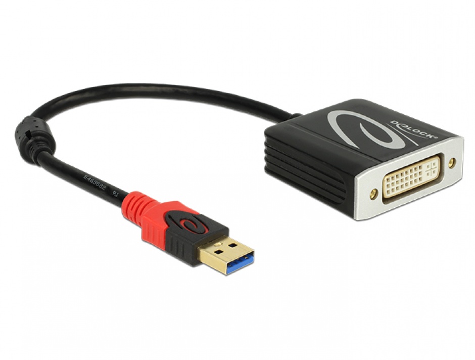 Adaptor USB 3.0 la DVI T-M, Delock 62737 3.0 imagine noua 2022