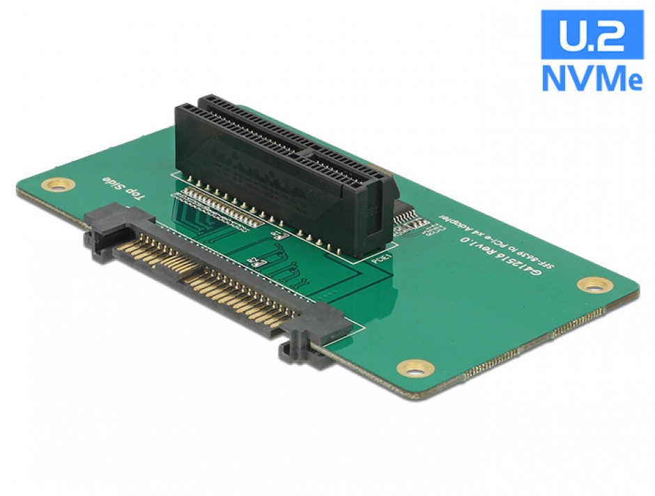 Adaptor U.2 SFF-8639 la PCIe x4 cu fixare, Delock 62863 imagine noua