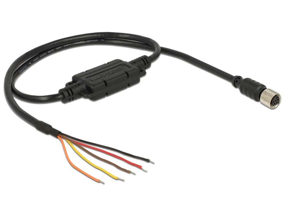 Cablu M8 waterproof la 5 fire deschise TTL (5 V), Navilock 62892 imagine noua