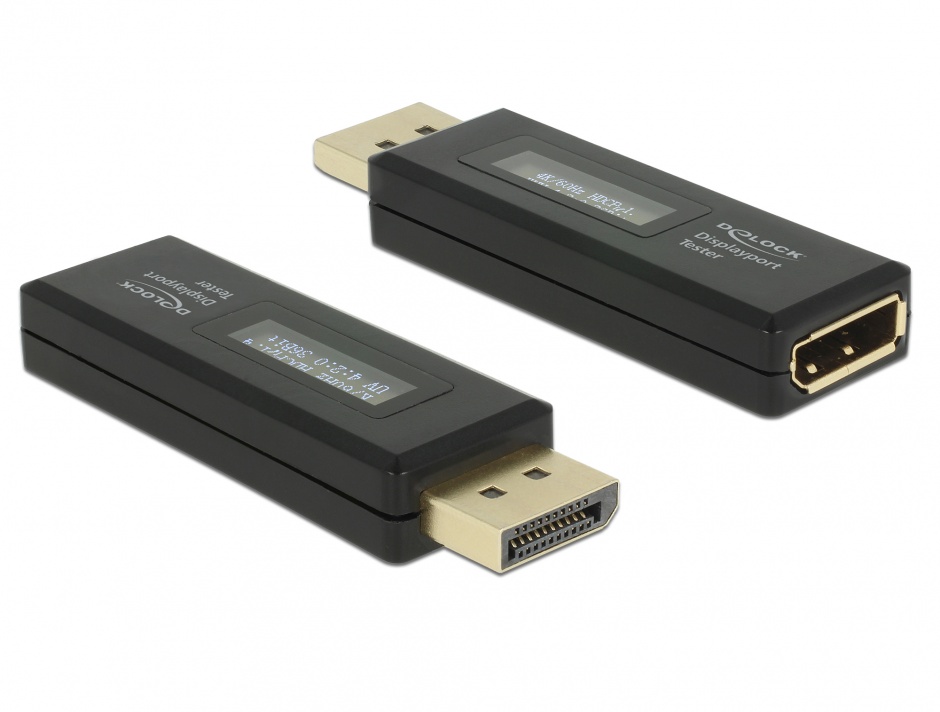Tester displayport pentru informatii edid cu oled display, delock 63338