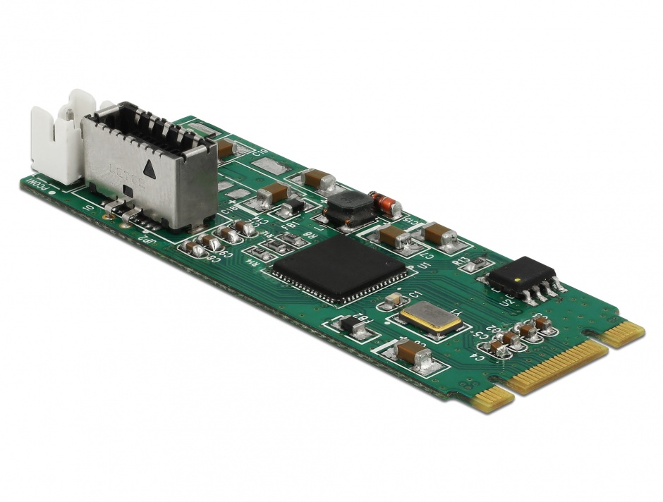 Convertor m.2 key b+m la un port usb 3.1 gen2 key a 20 pini, delock 63998