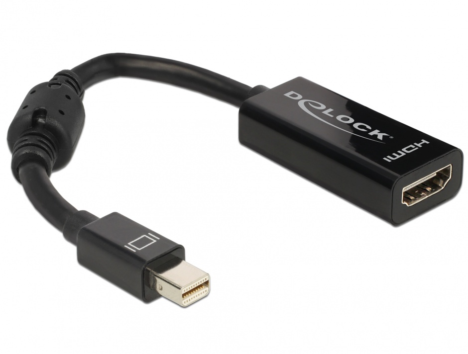 Adaptor mini Displayport la HDMI pasiv T-M negru, Delock 65099 Delock 65099 imagine 2022 3foto.ro