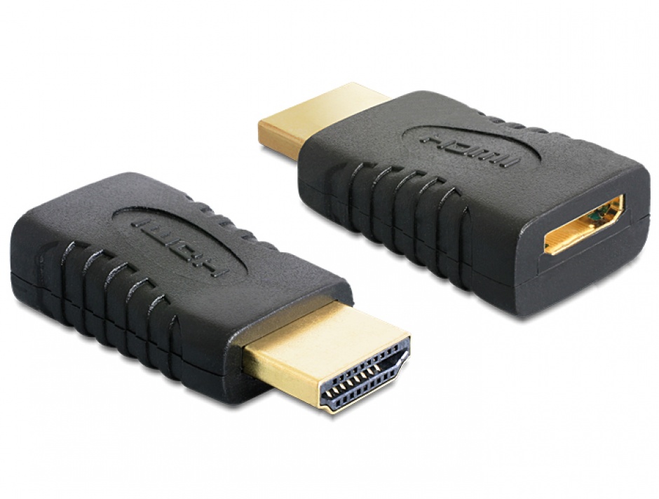 Adaptor mini HDMI-C la HDMI-A M-T, Delock 65262 conectica.ro