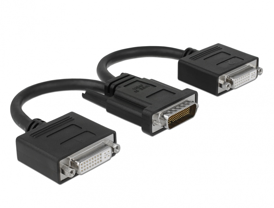 Cablu spliter DMS-59 la 2 x DVI T-M, Delock 65281 Delock 65281 imagine 2022 3foto.ro
