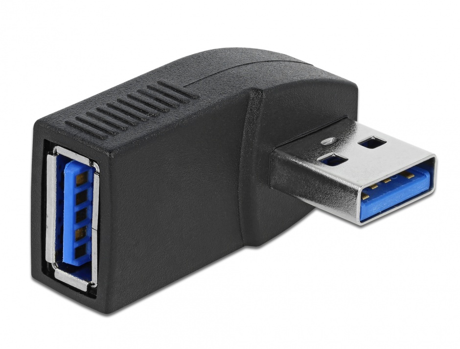 Adaptor USB 3.0 tata-mama la 90 grade, orizontal, Delock 65341 3.0 imagine noua