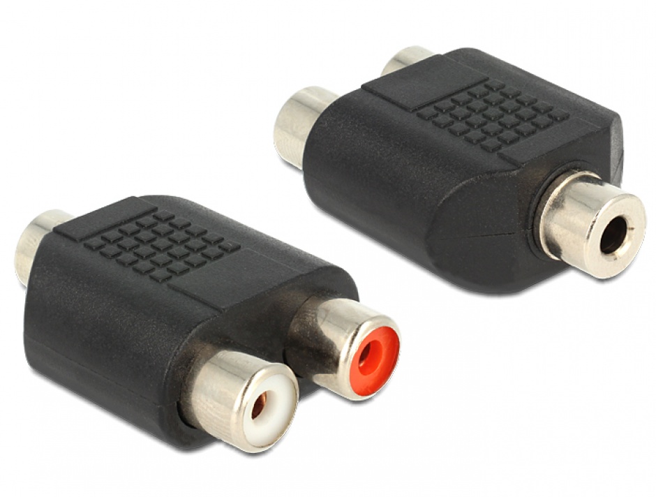 Adaptor audio stereo jack 3.5mm la 2 x rca m-m, delock 65515