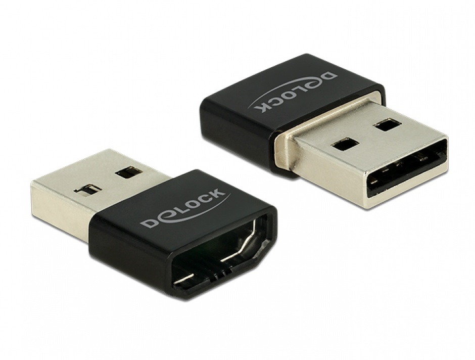 Adaptor hdmi la usb-a m-t pentru mhl negru, delock 65680