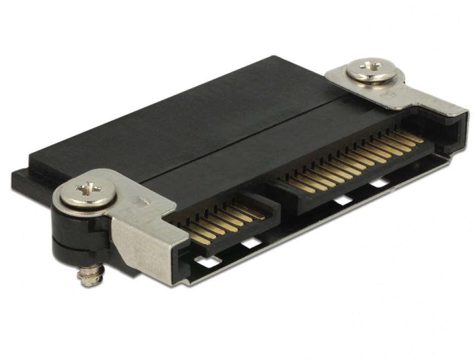 Conector sata cu functia nss si clema din metal, delock 65695
