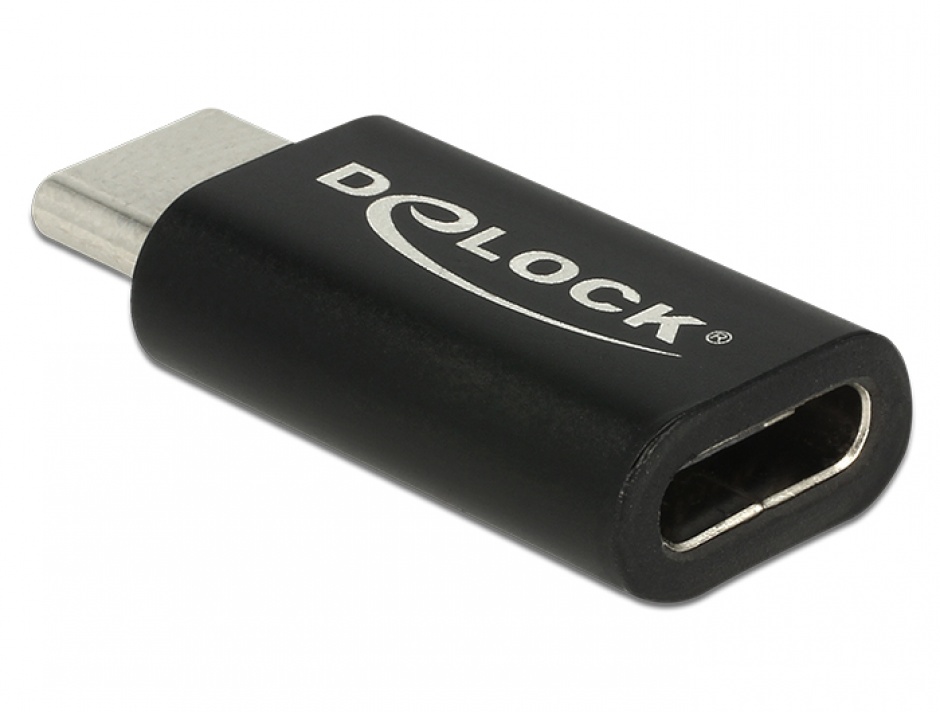 Adaptor SuperSpeed USB 10 Gbps (USB 3.1 Gen 2) USB tip C T-M port saver, Delock 65697 conectica.ro