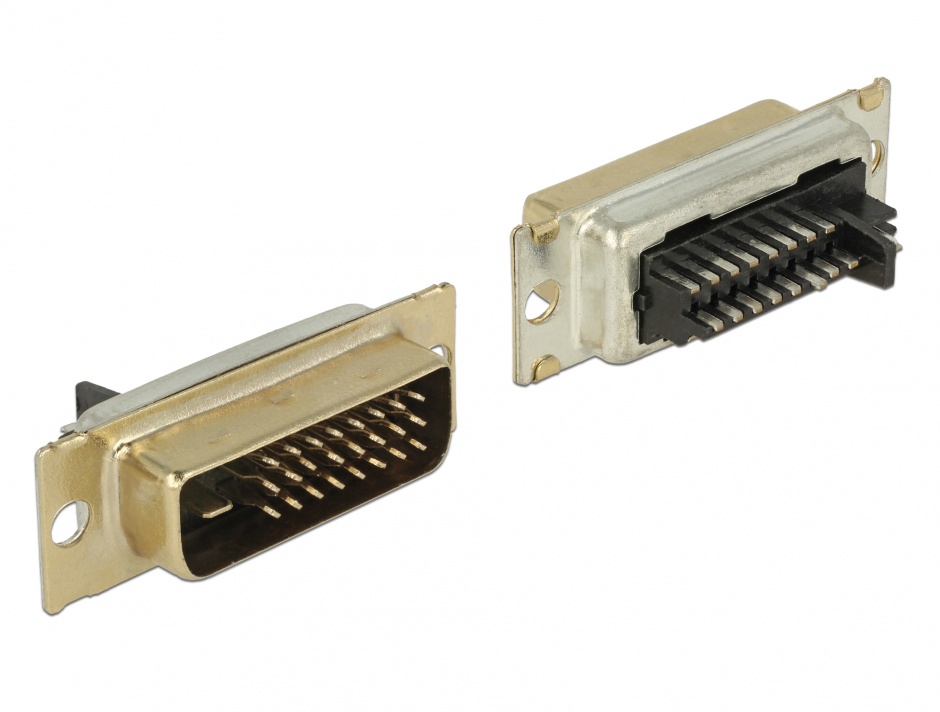 Conector de lipit DVI 24+1 pini tata, Delock 65883