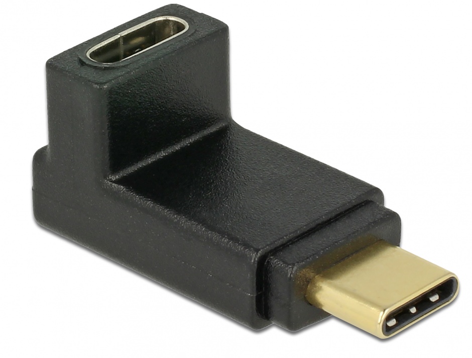 Adaptor USB-C 3.1 Gen 2 unghi 90 grade sus/jos, Delock 65914