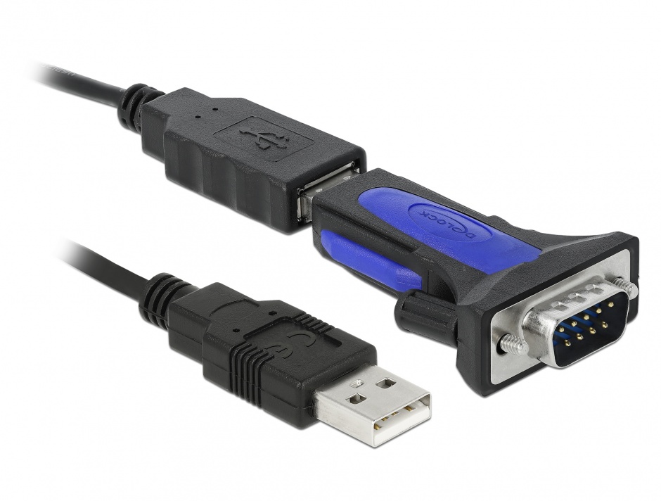 Adaptor USB la Serial RS-485 DB9 FTDI, Delock 66280 conectica.ro imagine noua 2022