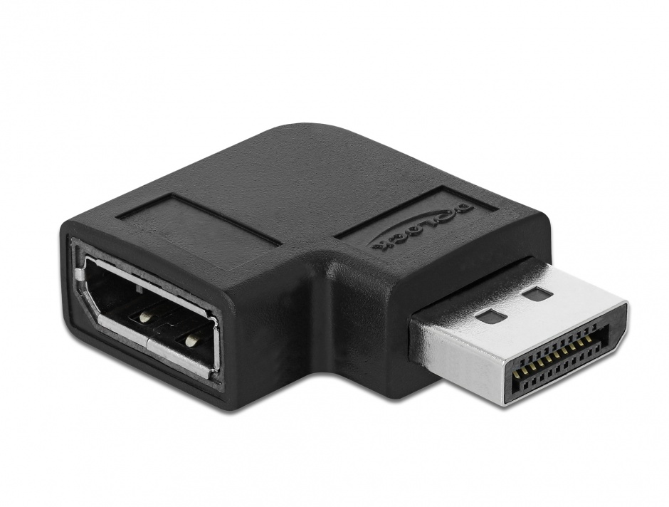 Adaptor DisplayPort v1.4 8K60Hz T-M unghi 90 grade dreapta, Delock 66297 conectica.ro
