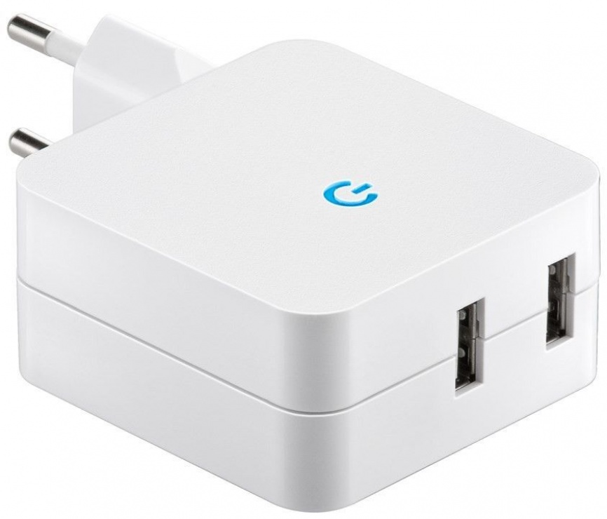 Incarcator priza 230v la 2 x usb 4.1a, goobay 67930