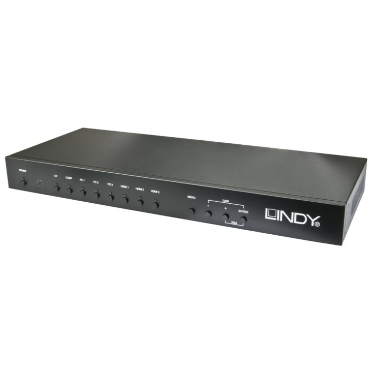 Switch audio/video 8 porturi HDMI/VGA/Component/Composite, Lindy L38273 conectica.ro