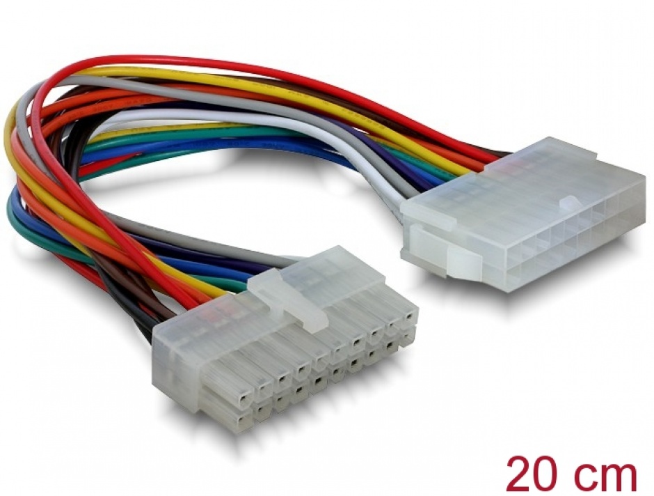 Cablu prelungitor 20 pini pentru placa de baza ATX, Delock 82120 82120