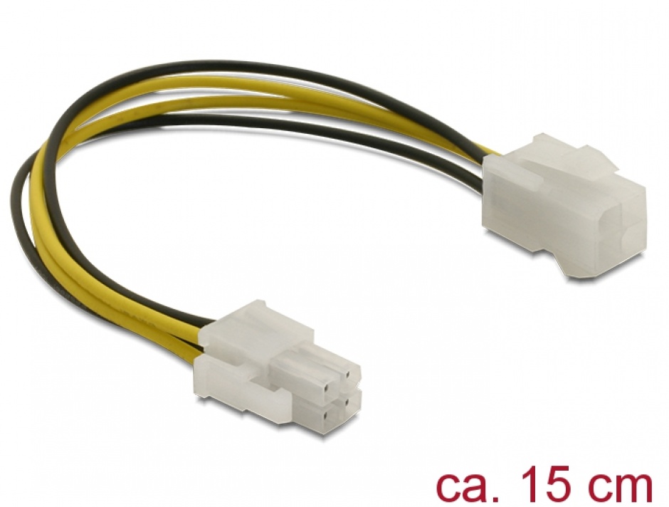 Cablu prelungitor alimentare intern P4 T-M, Delock 82428 82428 imagine noua 2022