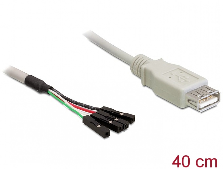 Cablu usb 2.0-a female la pin header, delock 82433